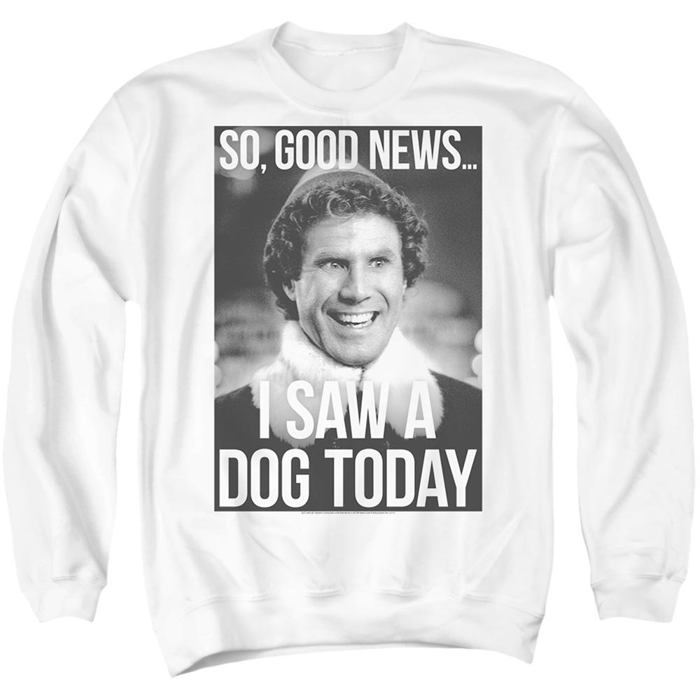 Elf Christmas Must Love Dogs Unisex Adult Sweatshirt White