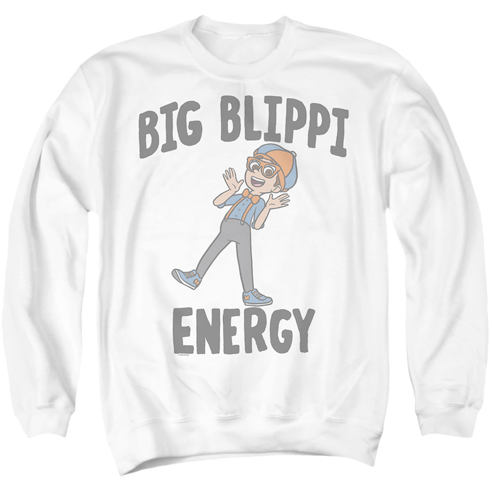 Big Blippi Energy Adult Unisex T Shirt and Sweatshirt White