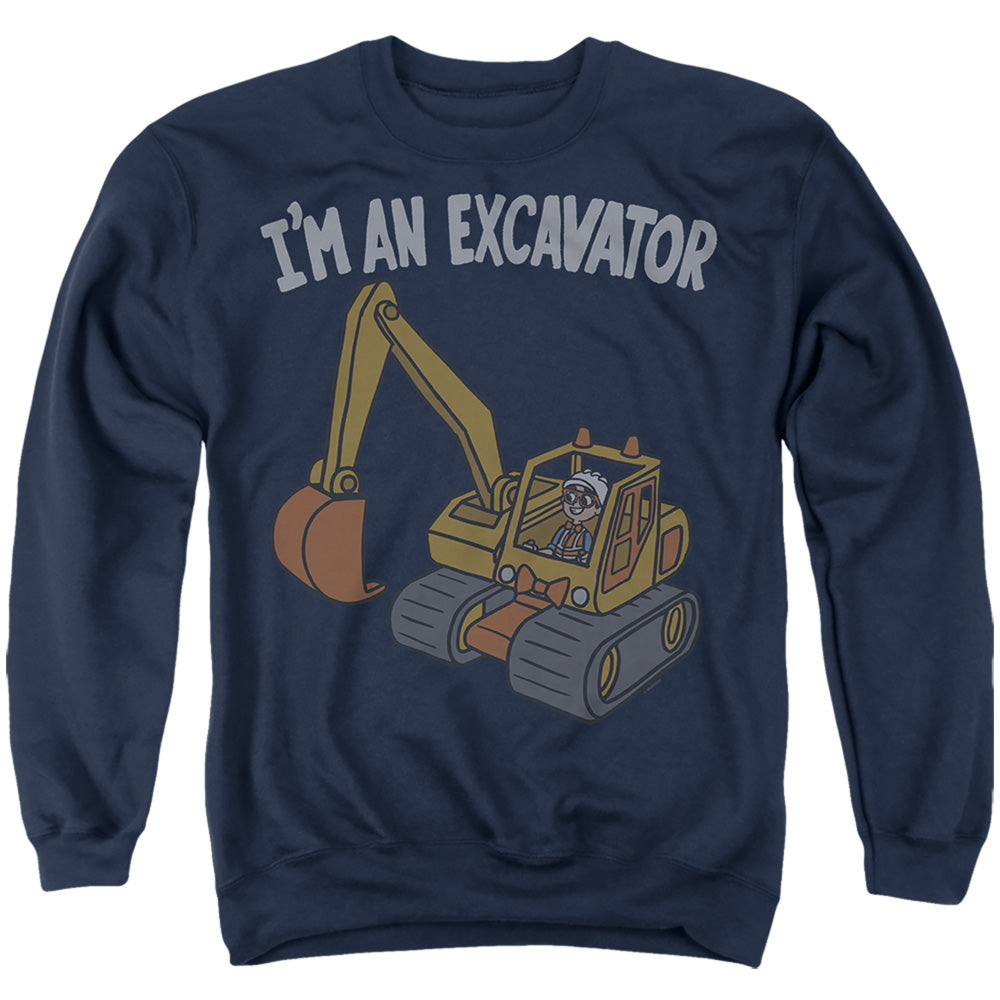 I'm an Excavator Blippi Adult Unisex T Shirt and Sweatshirt Navy