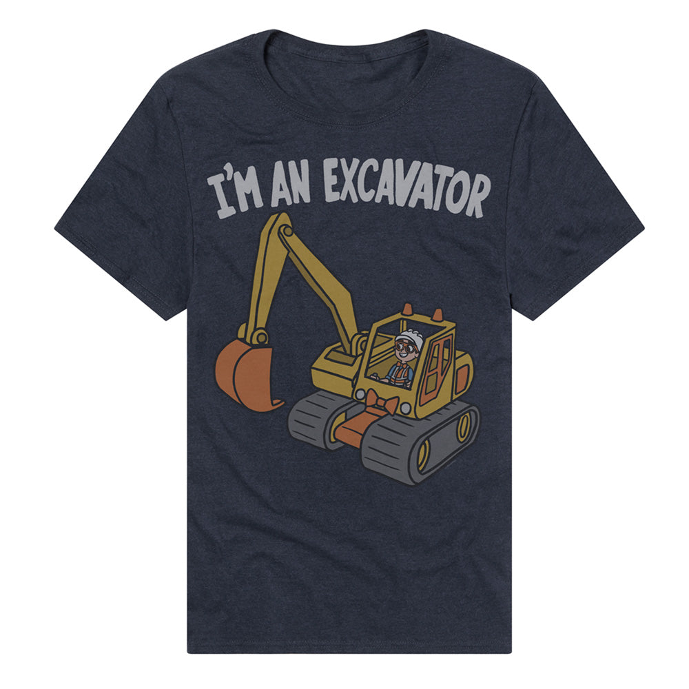 I'm an Excavator Blippi Adult Unisex T Shirt and Sweatshirt Navy