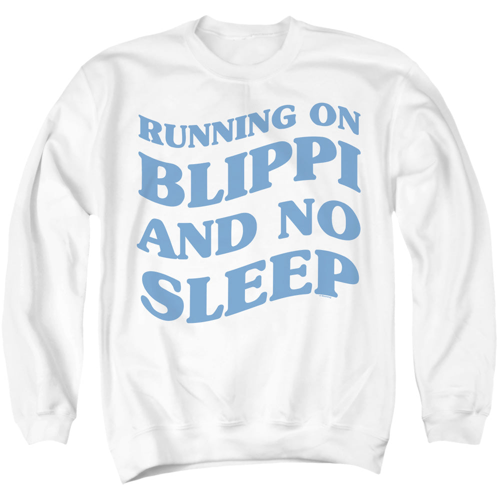 Running on Blippi and No Sleep Adult Unisex T Shirt and Sweatshirt White