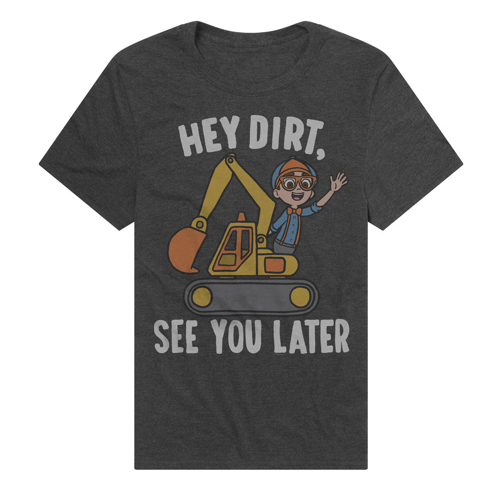 Hey Dirt See Ya Later Blippi Adult Crewneck T Shirt and Sweatshirt Black