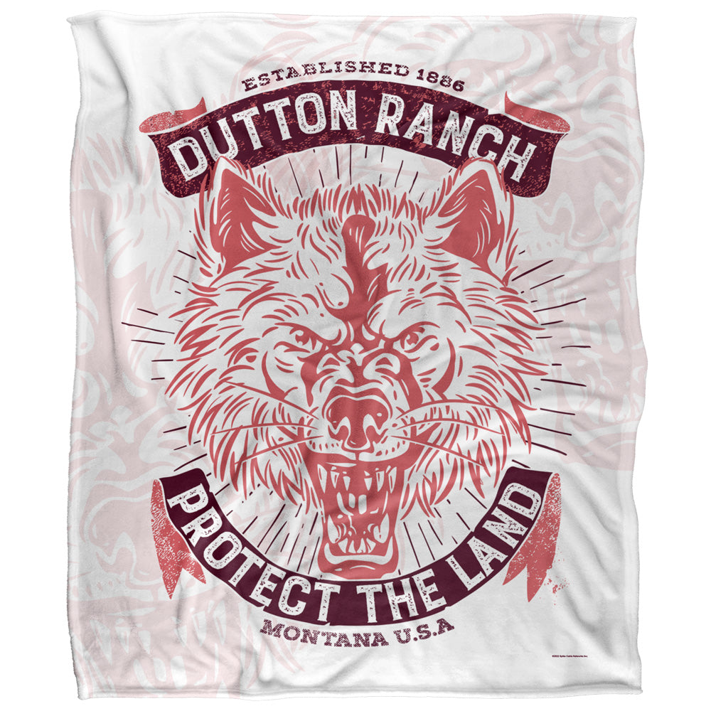 Protect the Land Wolf 50x60 Blanket