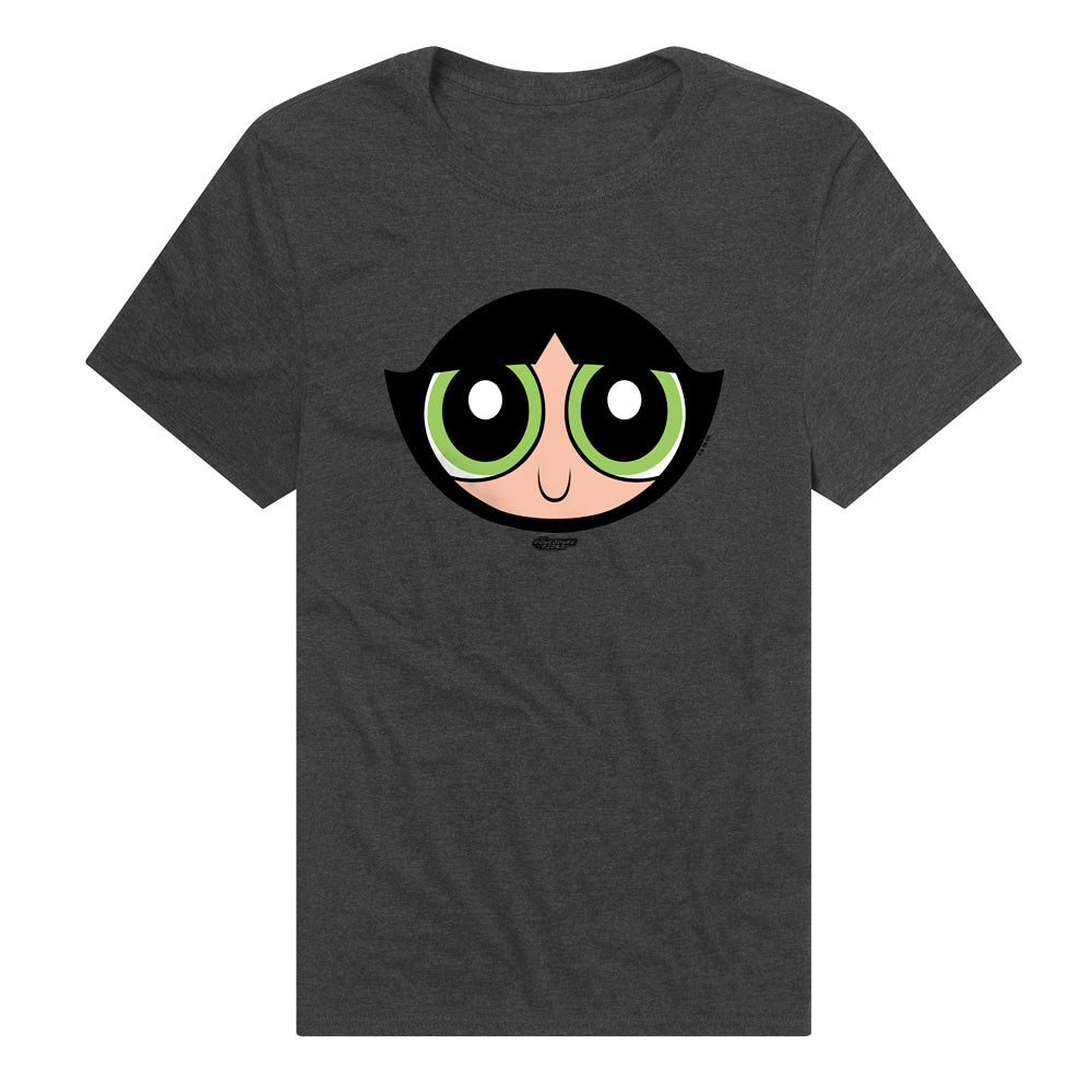 The Powerpuff Girls Buttercup Face Adult Unisex T Shirt Charcoal