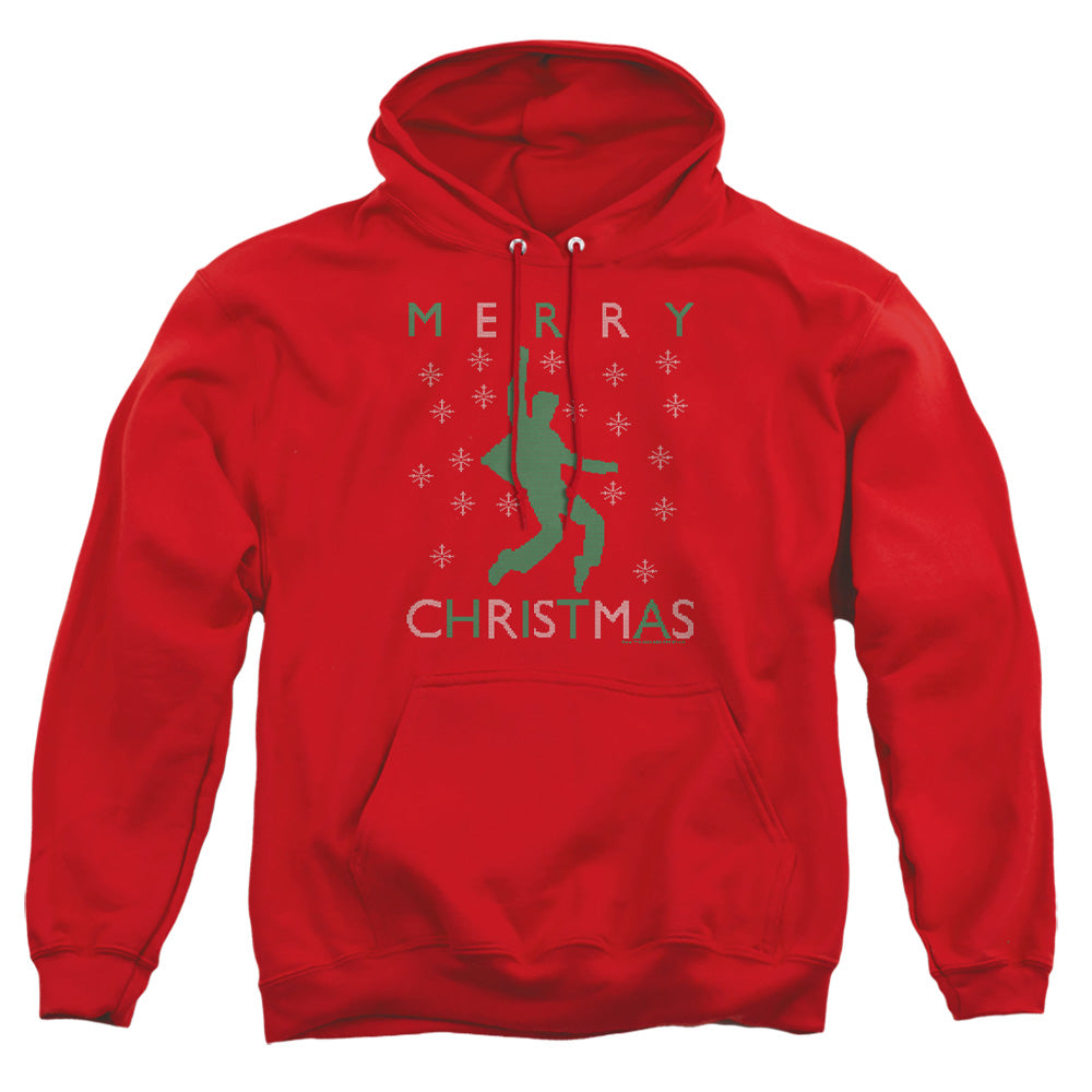 Elvis Dancing Pose Ugly Christmas Sweater Adult Hoodie and Crewneck Sweatshirt Red