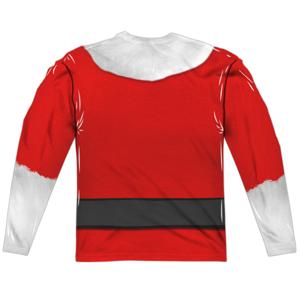 Classic Santa Long Sleeve Double-Sided Sublimated Costume Adult T Shirt