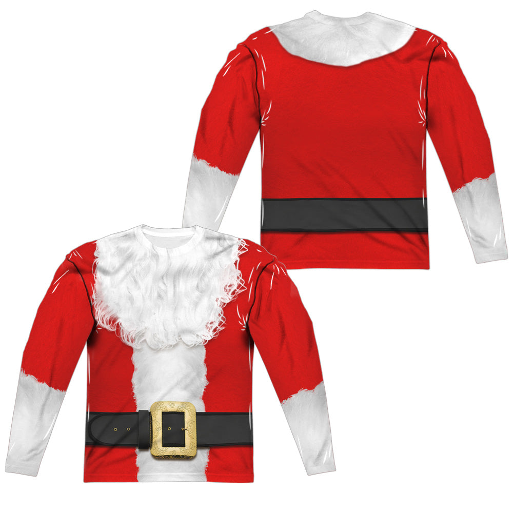 Classic Santa Long Sleeve Double-Sided Sublimated Costume Adult T Shirt