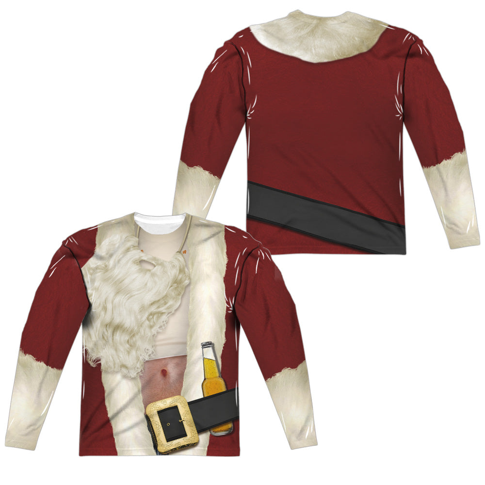 Bad Santa Long Sleeve Double-Sided Sublimated Costume Adult T Shirt