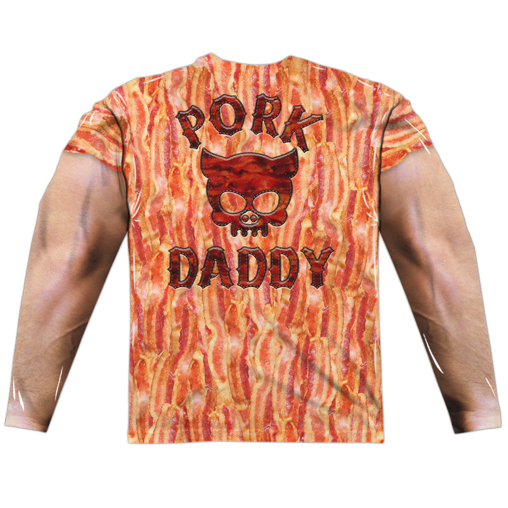 Pork Daddy Long Sleeve Double-Sided Sublimated Costume Adult T Shirt