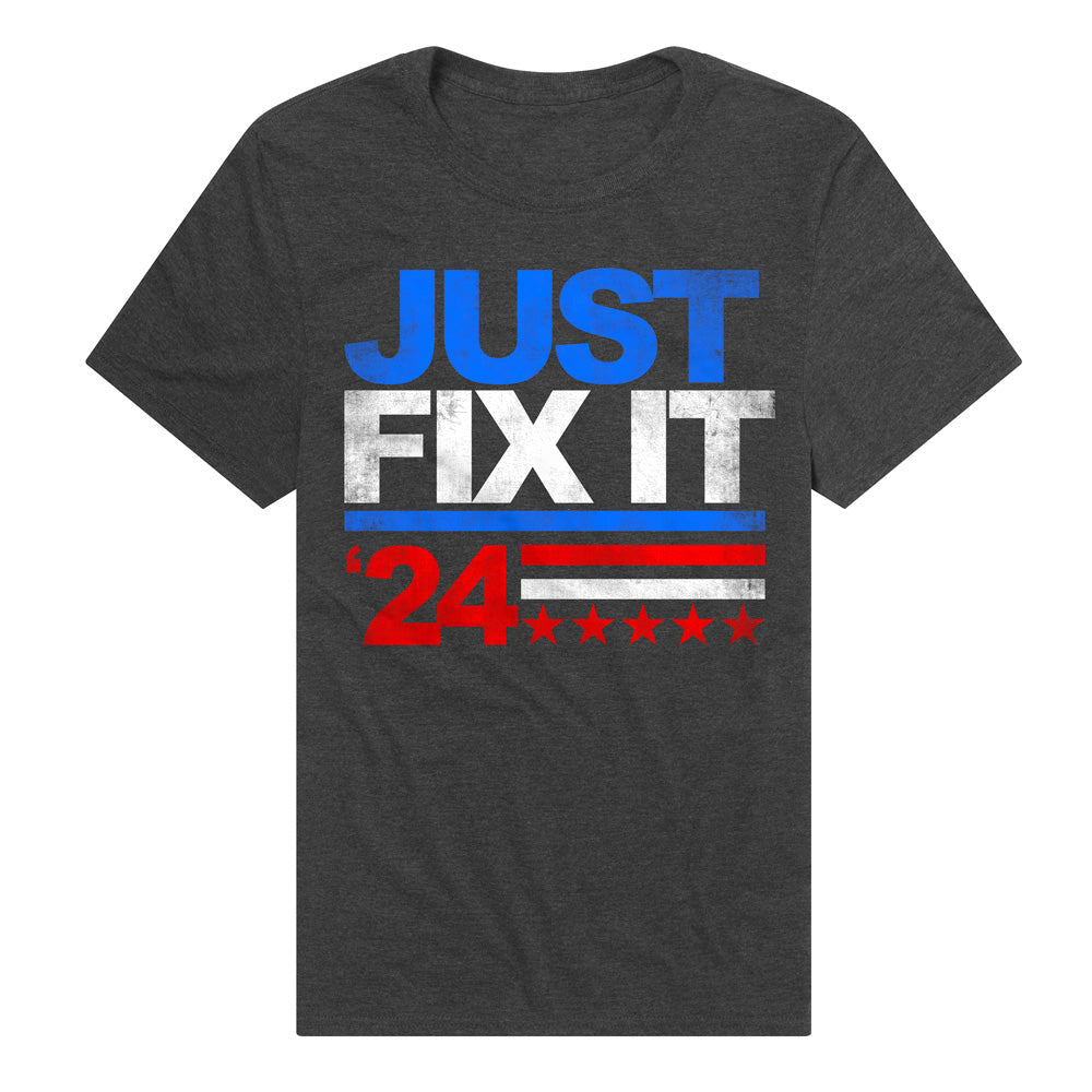 Just Fix It Adult Unisex T Shirt Black
