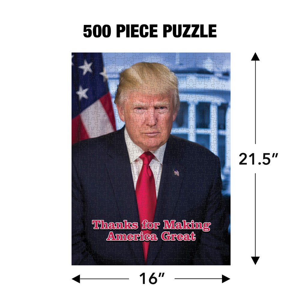 Presidential Puzzle GAG GIFT Harris / Trump 500 Piece Jigsaw Puzzle for Adults, 16" x 21.5"