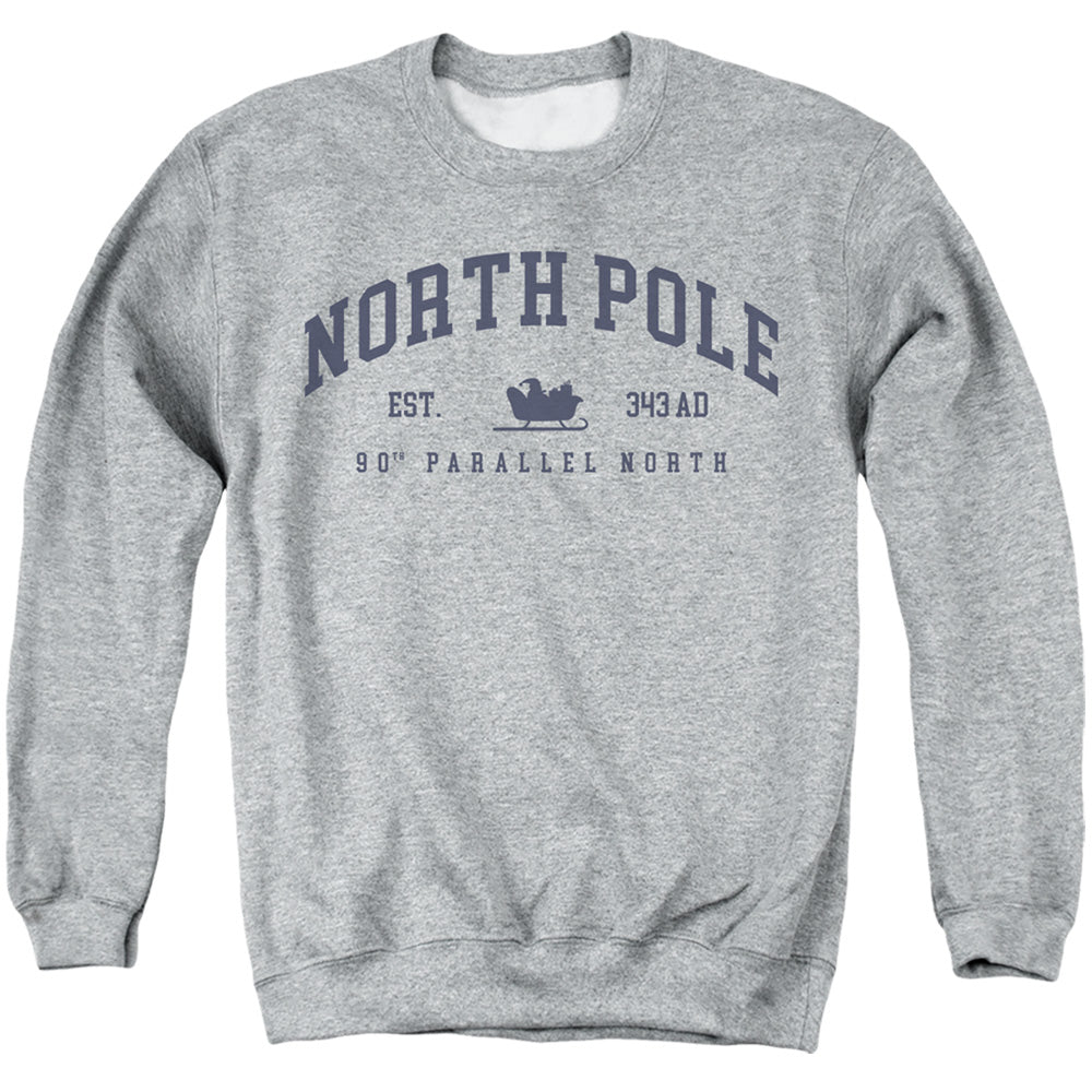 Christmas North Pole 90th Parallel Sweatshirt and Cropped Hoodie Grey