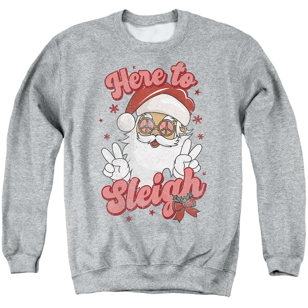 Santa Here to Sleigh Women's Sweatshirt and Cropped Hoodie Grey