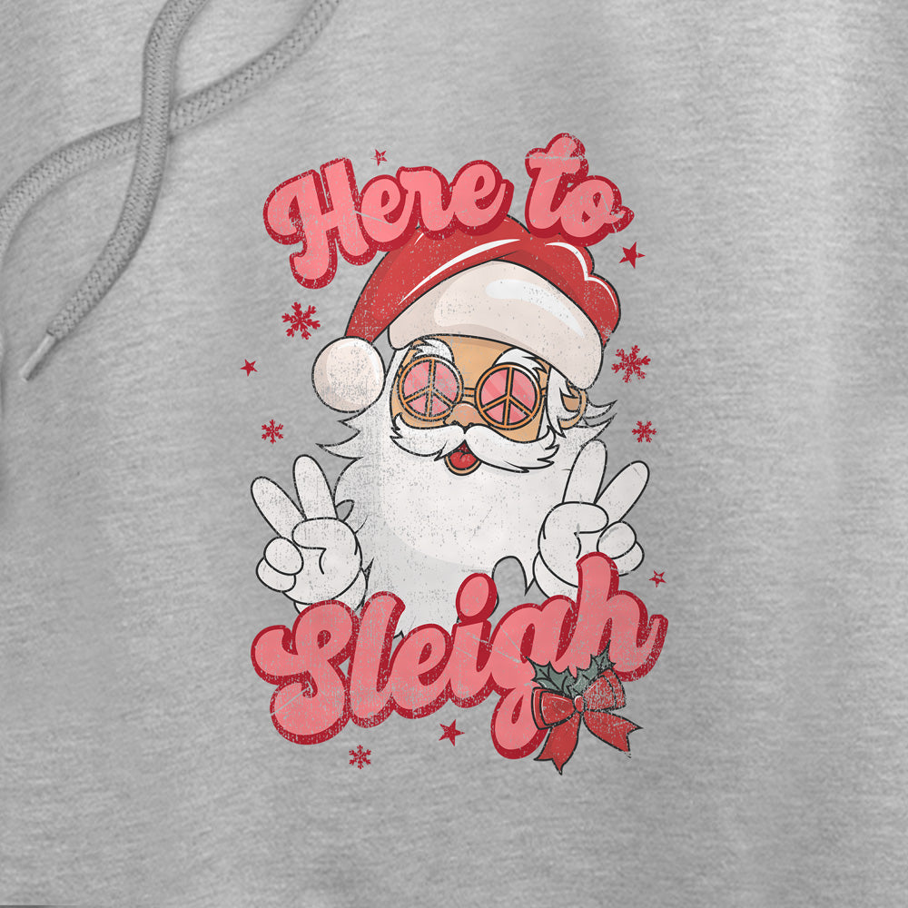Santa Here to Sleigh Women's Sweatshirt and Cropped Hoodie Grey