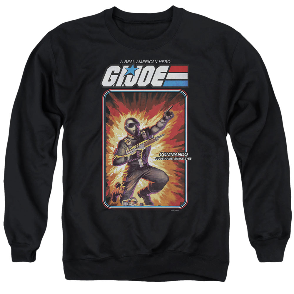 G.I. Joe Snake Eyes Card Adult Unisex T Shirt Charcoal