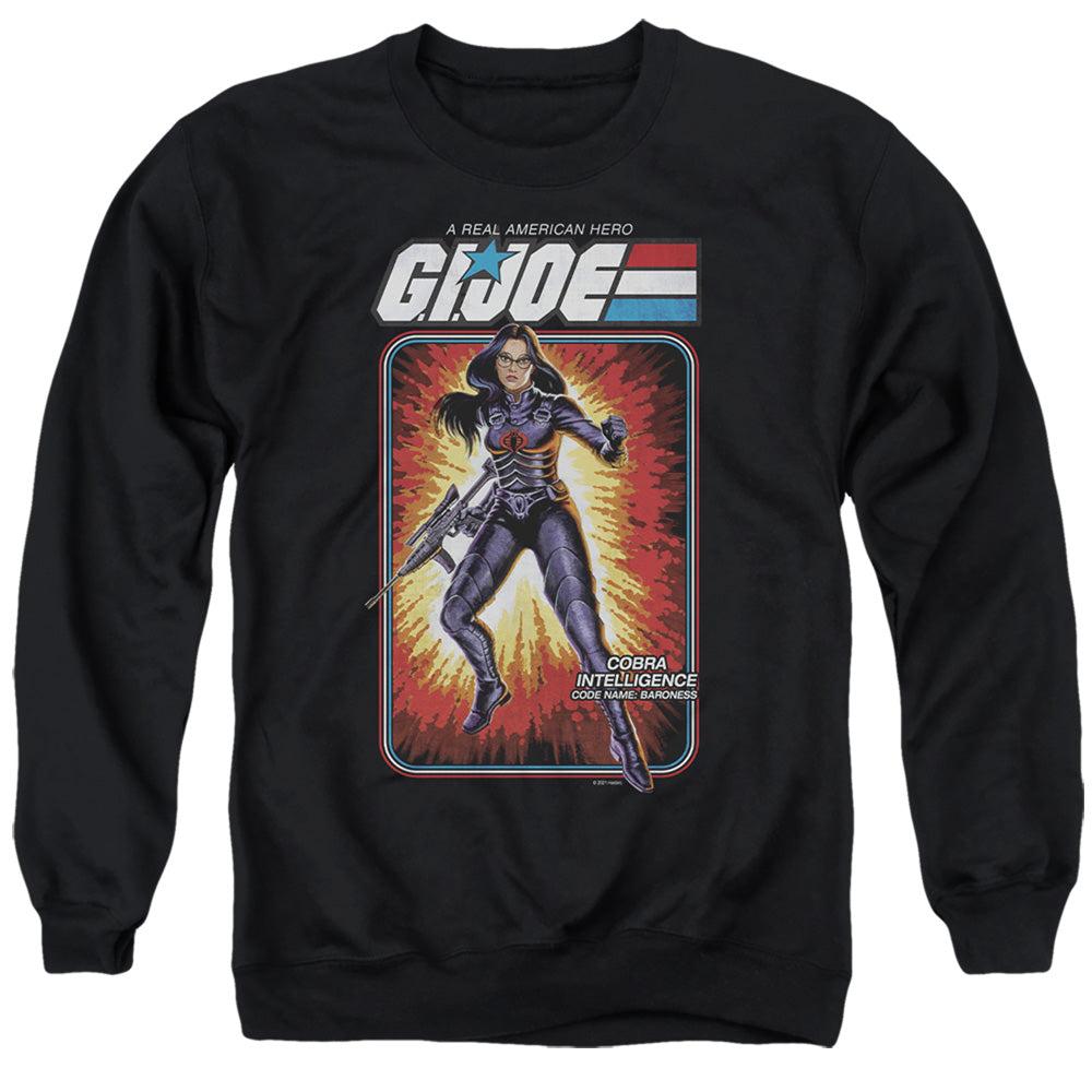 G.I. Joe Baroness Card Adult Unisex T Shirt Charcoal