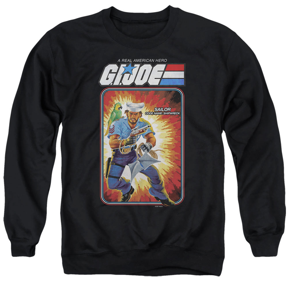 G.I. Joe Shipwreck Card Adult Unisex T Shirt Charcoal