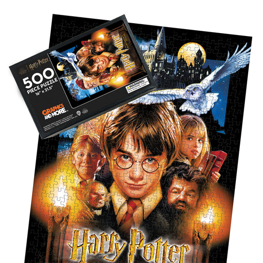 Harry Potter and The Sorcerer's Stone 500 Piece Jigsaw Puzzle for Adults, 16" L X 21.5" W