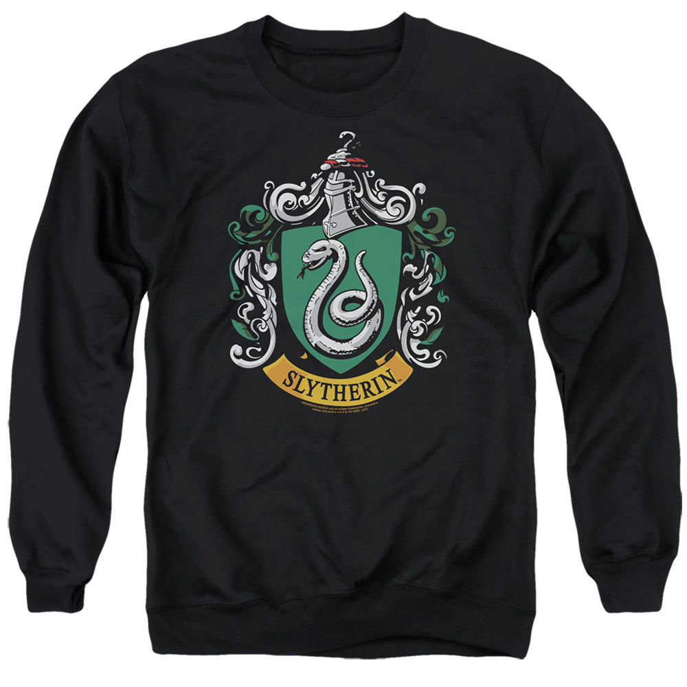 Harry Potter Vintage House Crests Slytherin Adult Crewneck Sweatshirts Popfunk