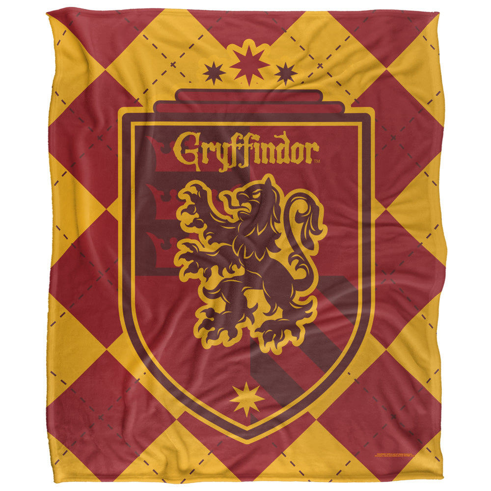 Gryffindor Plaid Crest 50x60 Blanket