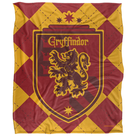 Gryffindor Plaid Crest 50x60 Blanket
