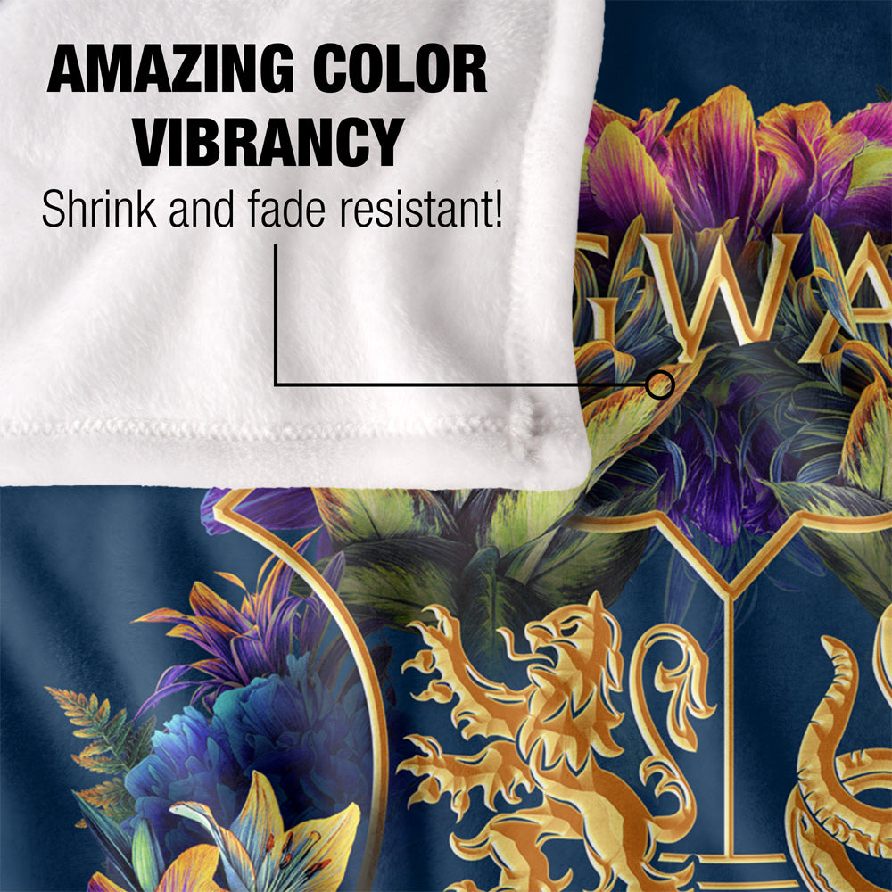 Floral Crest 50x60 Blanket