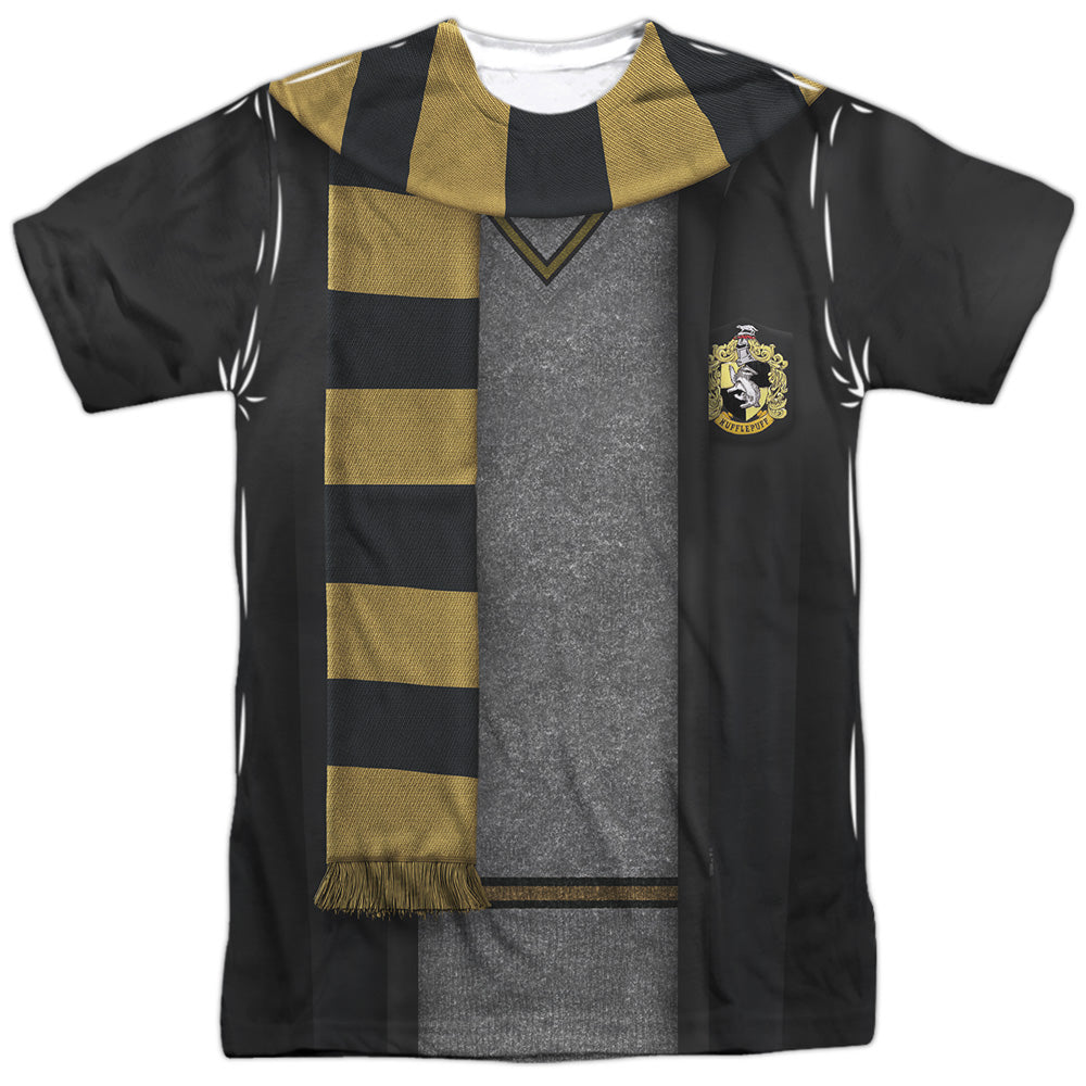 Harry Potter Hufflepuff Block Scarf Double-Sided Adult Sublimated Costume Adult T Shirt