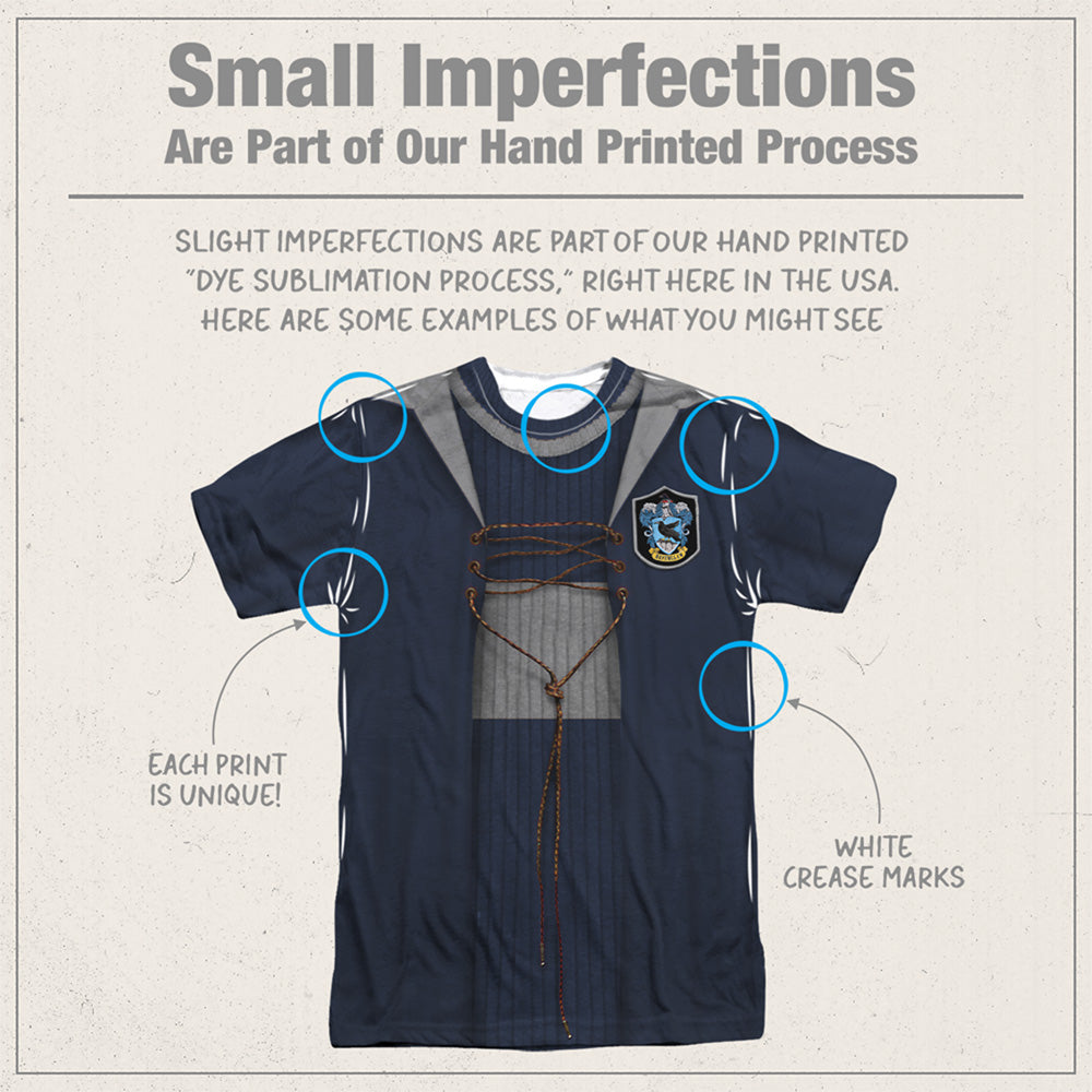 Harry Potter Ravenclaw Quidditch Original Double-Sided Adult Sublimated Costume Adult T Shirt