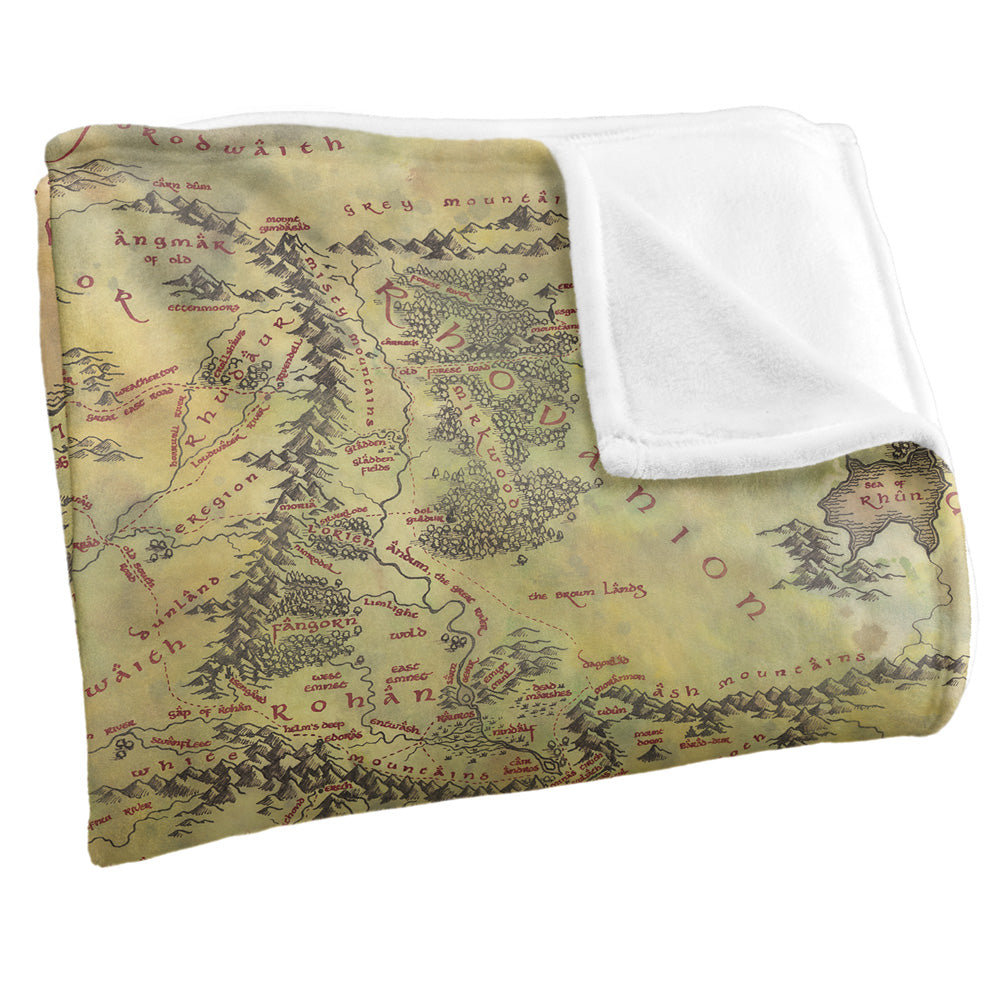 Middle Earth Map 50x60 Blanket