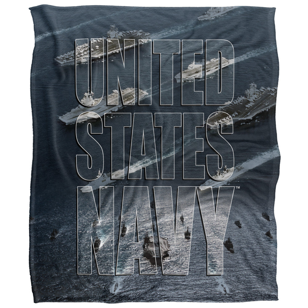 Navy Fleet 50x60 Blanket
