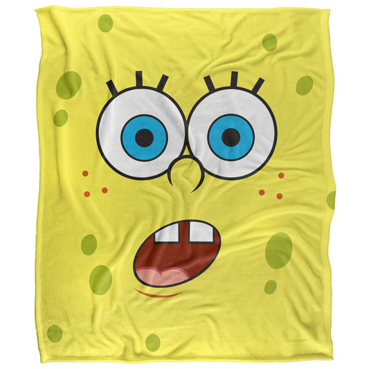 SpongeBob Surprise Face 50x60 Blanket