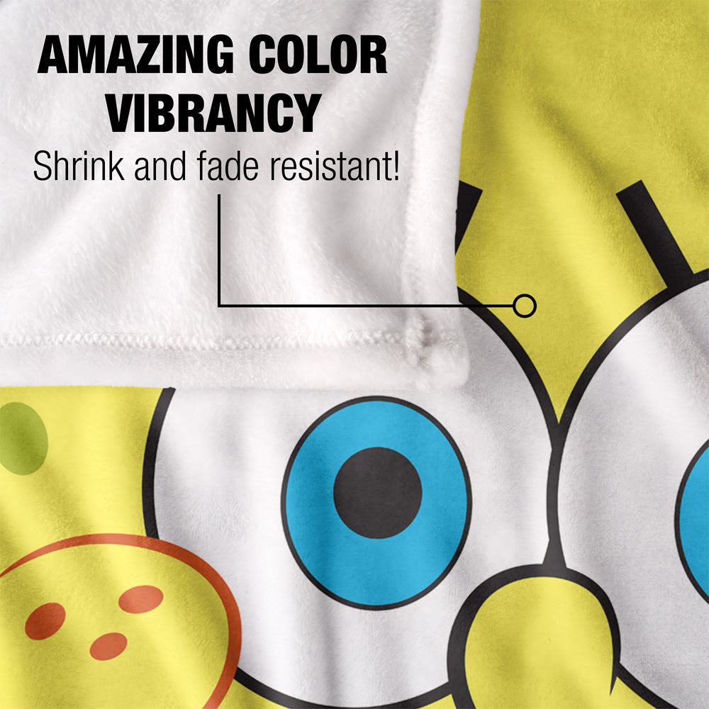 SpongeBob Goofy Face 50x60 Blanket