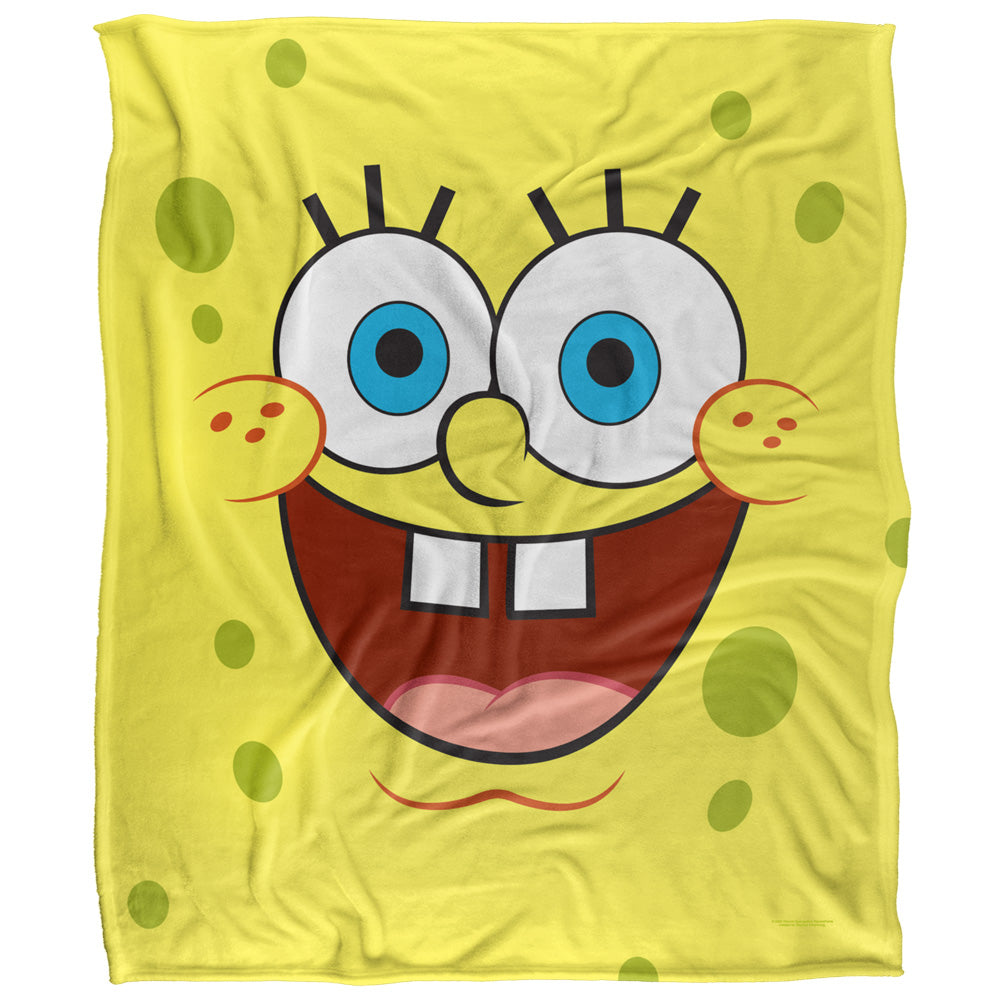 SpongeBob Goofy Face 50x60 Blanket Popfunk