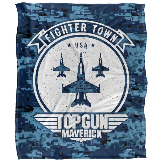 Top Gun Fighter Town 50x60 Blanket