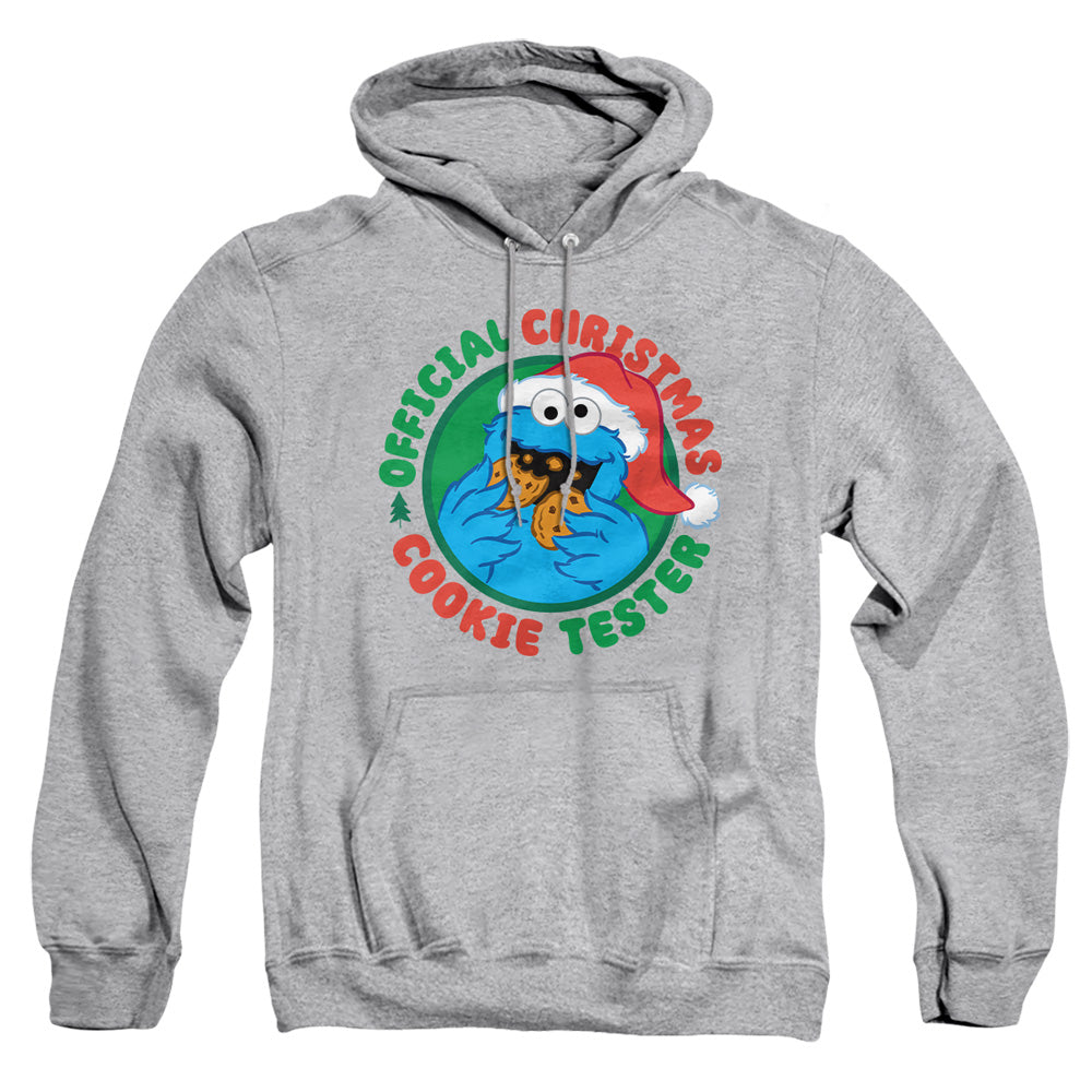 Sesame Street Christmas Cookie Tester Adult Hoodie and Crewneck Sweatshirt Grey