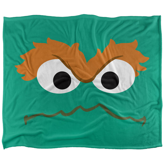 Oscar the Grouch Face 50x60 Blanket