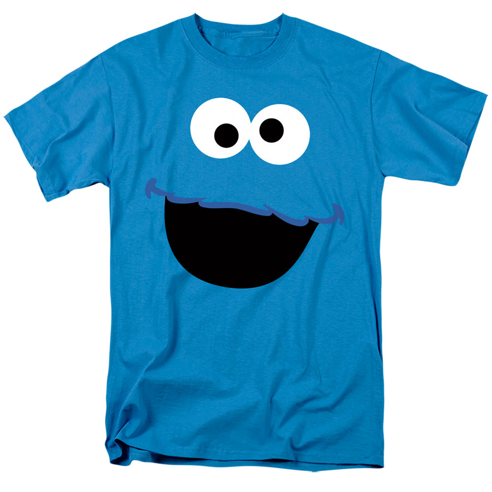 Cookie Monster Sesame Street Big Faces Halloween Costume Unisex Adult T-Shirts