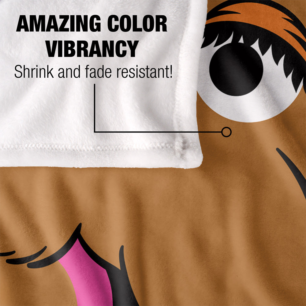 Snuffleupagus Face 50x60 Blanket