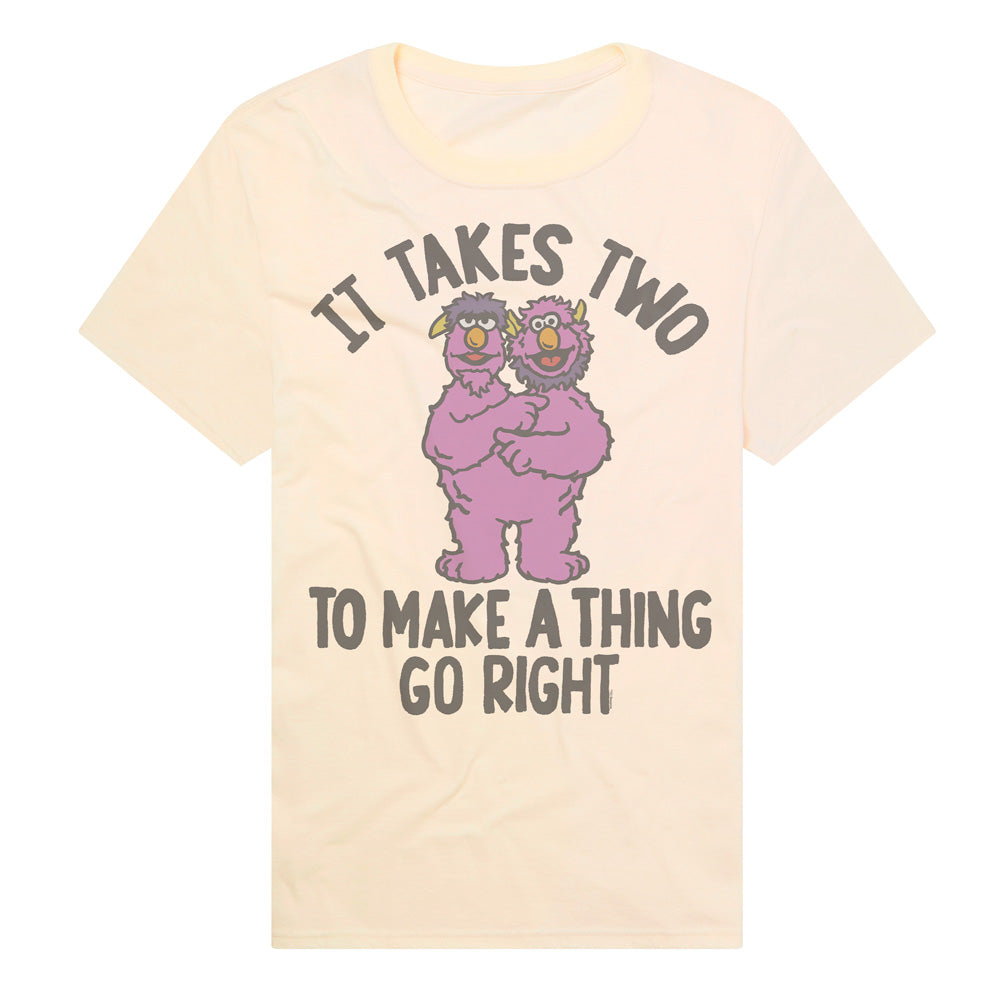 Sesame Street Bert and Ernie It Takes Two Adult T Shirt