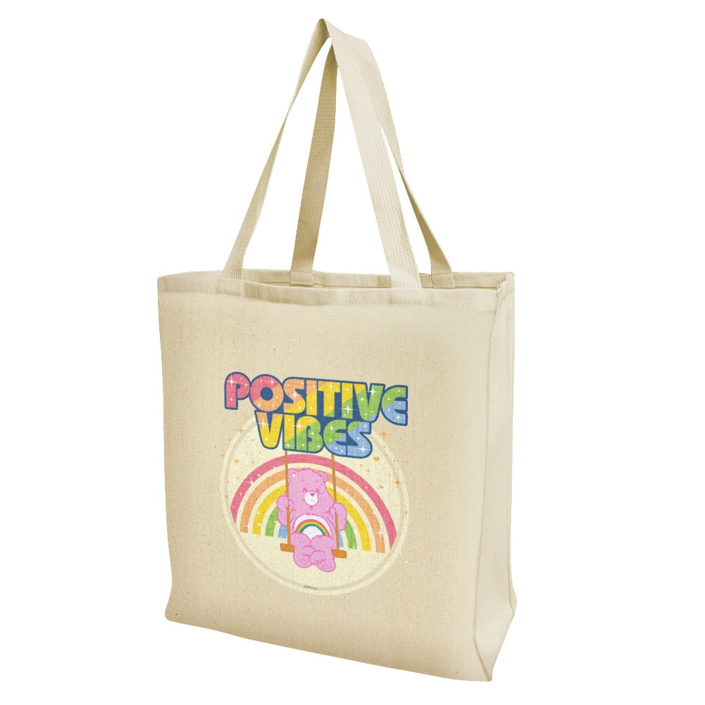 Care Bears Cheer Bear Positive Vibes Grocery Travel Reusable Tote Bag