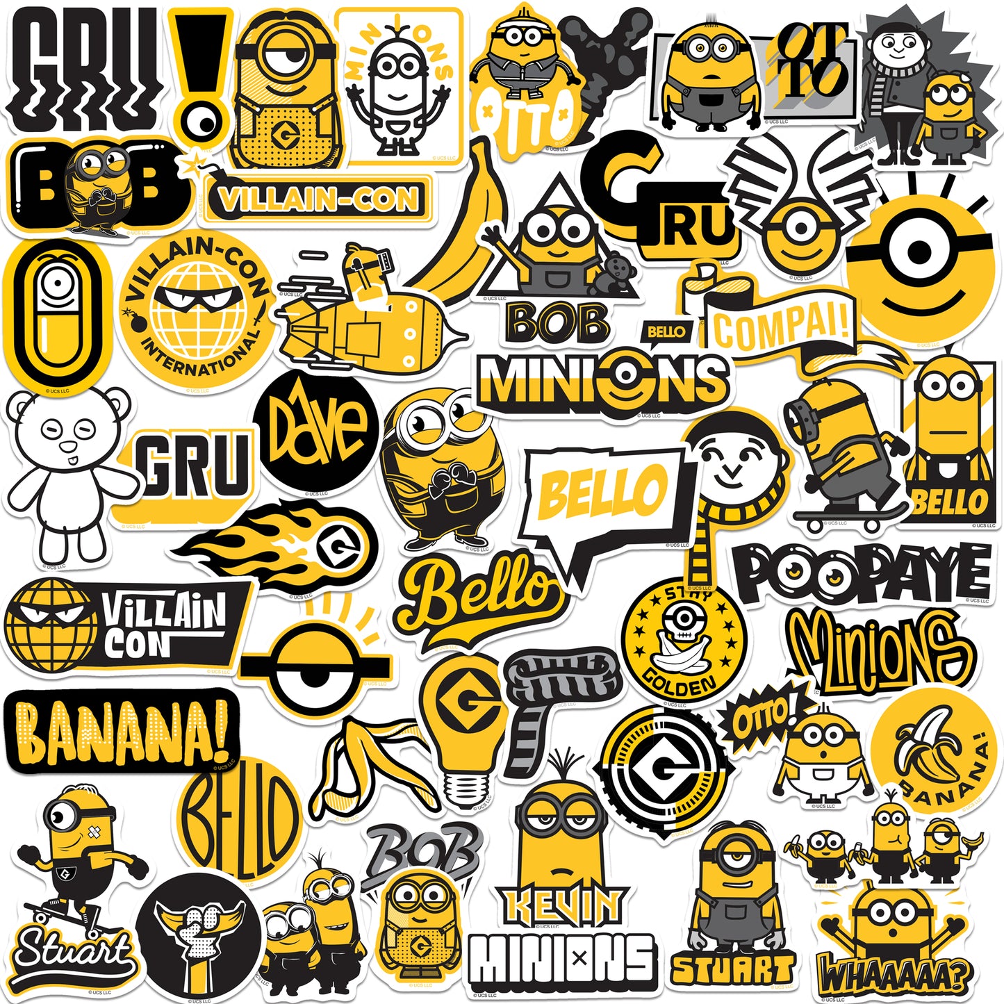 Minions Vinyl Stickers 50-Pack