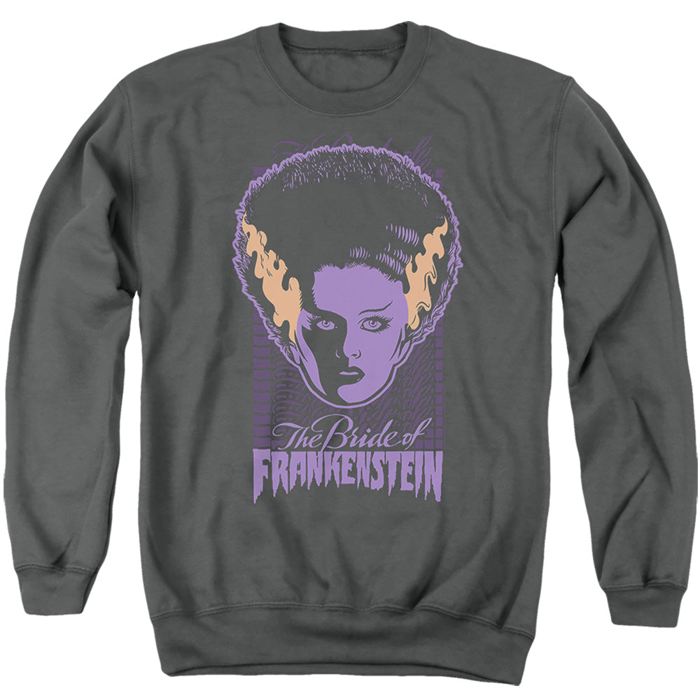 Universal Monsters The Bride Neon Adult Unisex T Shirt Charcoal