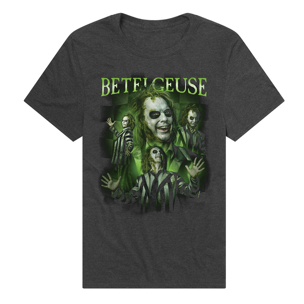 Beetlejuice Betelgeuse Homage Adult T Shirt Charcoal