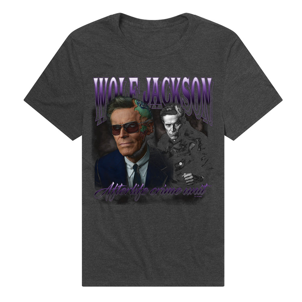 Beetlejuice Beetlejuice Wolf Homage Adult T Shirt Charcoal