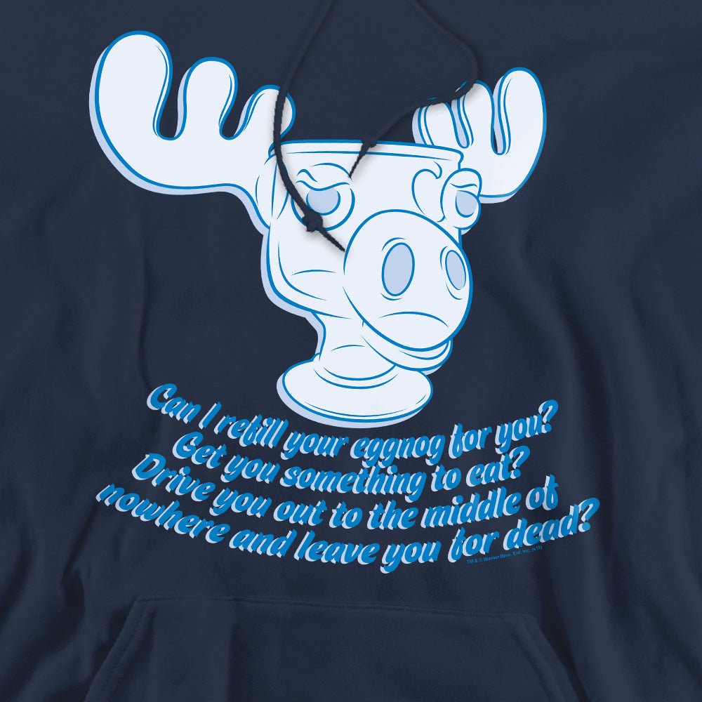 Christmas Vacation Moose Mug Adult Hoodie and Crewneck Sweatshirt Navy