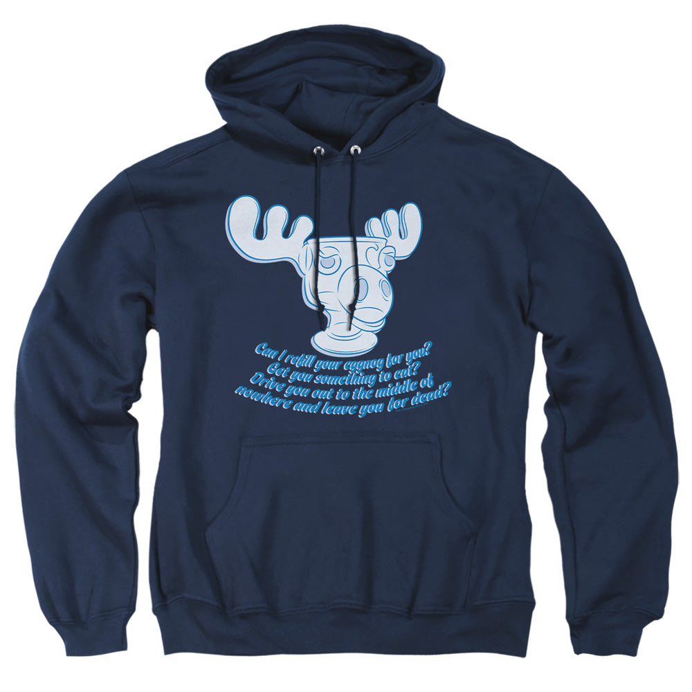 Christmas Vacation Moose Mug Adult Hoodie and Crewneck Sweatshirt Navy