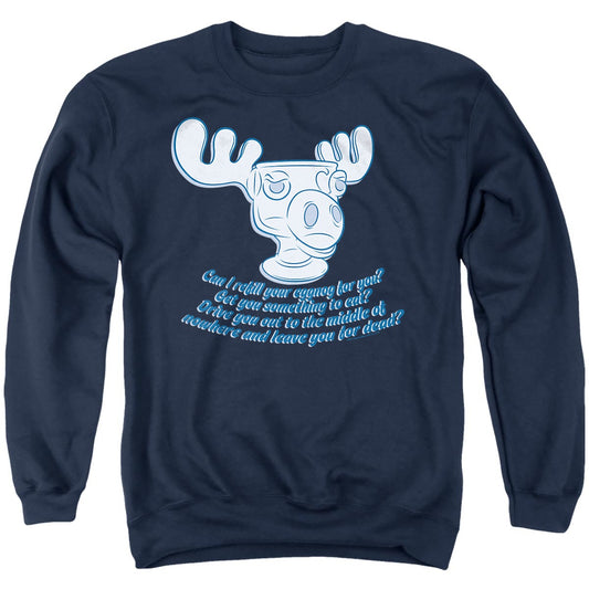 Christmas Vacation Moose Mug Adult Hoodie and Crewneck Sweatshirt Navy