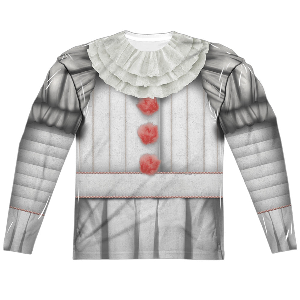 IT Pennywise Long Sleeve Double-Sided Sublimated Costume Adult T Shirt