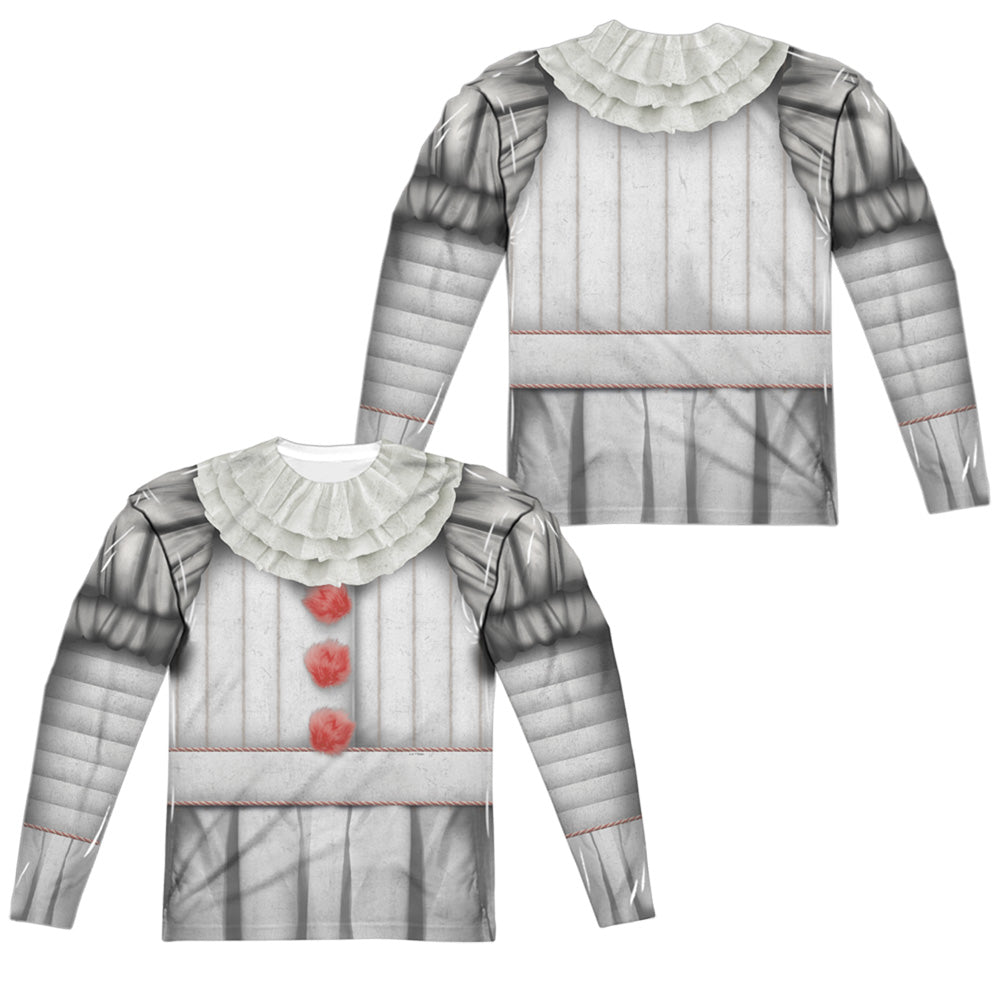 IT Pennywise Long Sleeve Double-Sided Sublimated Costume Adult T Shirt