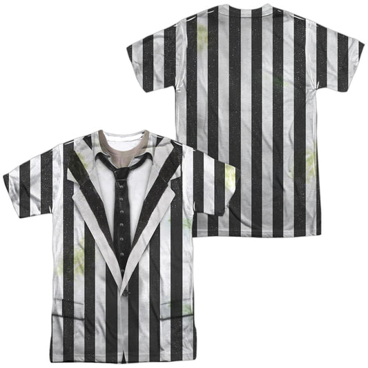 Beetlejuice Striped Double-Sided Sublimated Costume Adult T Shirt